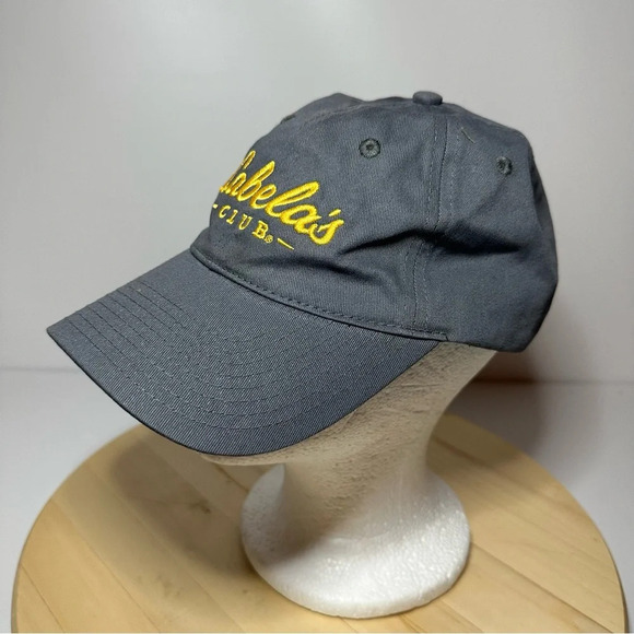 Cabelas Club Mens Adjustablenone Size Fits Most Gray And Gold Embroidering - Picture 6 of 8